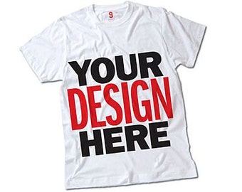 25 Custom Screen Printed Gildan Heavy Cotton T-Shirts (One Color, One Location)