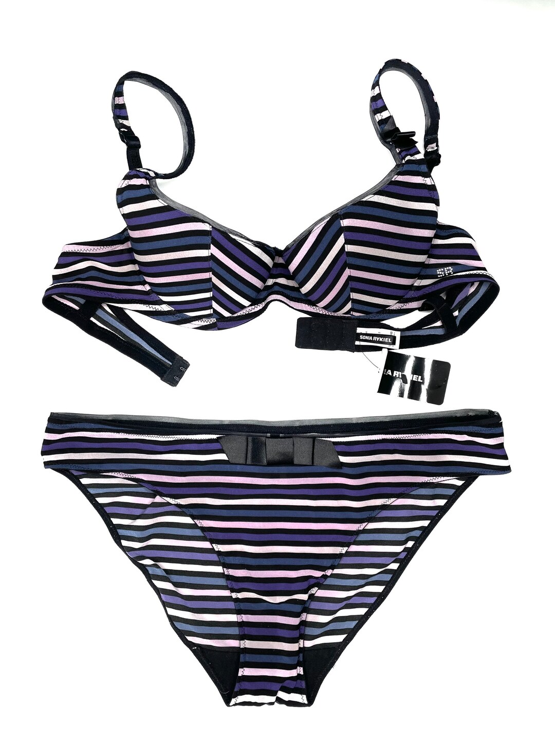 Sonia Rykiel Lingerie Set Vintage Classy Bra And Panty Luxury French 