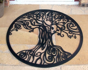 Tree Of Life Recycled Rubber Doormat // Welcome Mat // Doormat // Housewarming Gift // BEST SELLER