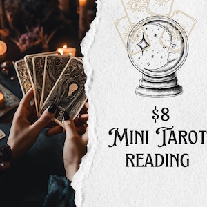 Mini tarot reading(3-4 cards), with detailed insight