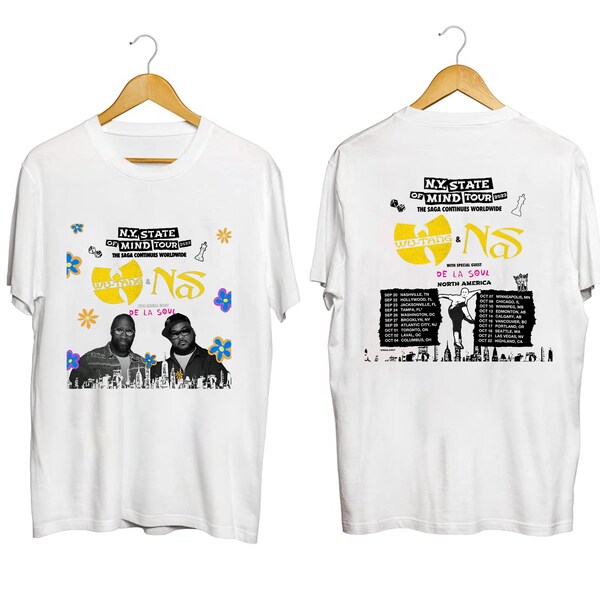 NY State Of Mind Tour 2023 Png, Nas & Wu Tang Clan Png, Nas Concert Png, Wu Tang Clan Merch, Nas Wu Tang Clan Tour Merch