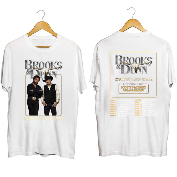 Brooks And Dunn Tour 2023 Tee, Brooks & Dunn 2023 Tour Png For Fan, Brooks And Dunn Vintage Country Concert Png