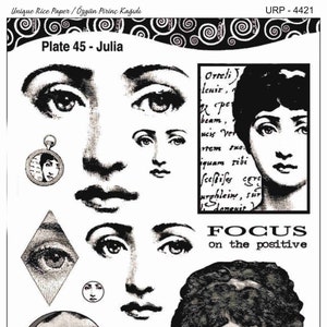 Reispapier für Decoupage A3 | Sticky Reispapier Frau 16.53''X11.69'' Washi & Reispapier Frau Muster für Decoupage PR 2021