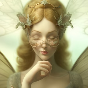 Fee Waldnymphe Reispapier für Decoupage - Decoupage Papier A3 Washi Bogen