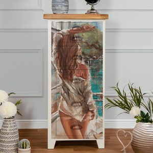 Reispapier für Decoupage 30X66cm | Sticky Reispapier Frau 11.81''X25.98'' Big Size Washi & Rice Paper Woman Muster für Decoupage MET119