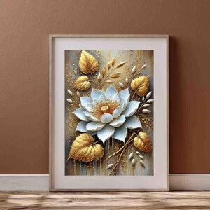 Reispapier Decoupage A3 | Klebriges Maulbeerpapier für Decoupage 16,53''X11,69'' | Blumenmuster für Decoupage PK 2077