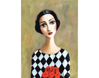 Rice Paper for Decoupage | Big Size Options | Woman Portrait | Canvas Alternative