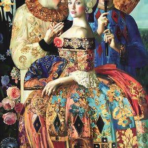 Digitaler Download, AI Kunst, druckbare Wandkunst, Blumenmuster, Wand-Dekor Blumen Kunstdruck Wand Kunst Poster, 300dpi PR2317