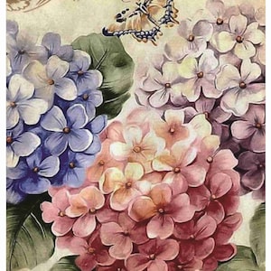 Reispapier Decoupage A3 | Klebriges Maulbeerpapier für Decoupage 16,53''X11,69'' | Blumenmuster für Decoupage PR 2363