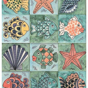Reispapier für Decoupage A3 | Sticky Washi & Reis Papier für Decoupage 42cm X 30cm | Meeresmuster Reispapier für die Decoupage PR 2299