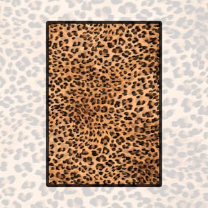 Reispapier für Decoupage | Optionen für große Größen | Leopard Muster Mulberry Washi Sheet | Upcycle Möbel