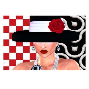 Rice Paper for Decoupage | Big Size Options | Woman Portrait | Mulberry Washi Furniture