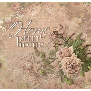 Reispapier Decoupage A3 | Klebriges Maulbeerpapier für Decoupage 16,53''X11,69'' | Blumenmuster für Decoupage PR 2709
