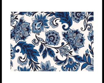 Carta di Riso Decoupage A3 | Carta di gelso appiccicosa per decoupage 16.53''X11.69'' | Motivo floreale per decoupage  PR 2028