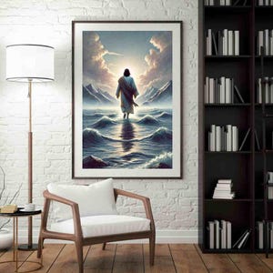 Rice Paper for Decoupage Big Size Options | Canvas for Jesus Prays | Decoupage Paper for Washi & Rice Paper | Jesus Portrait Pattern ISA01