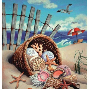 Rijstpapier voor decoupage A3 | Sticky washi- en rijstpapier voor decoupage 16,53'' x 11,69'' | Rijstpapier met maritiem patroon voor decoupage PR 2203