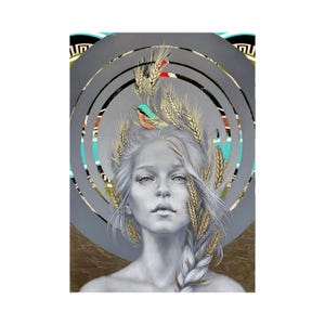 Reispapier für Decoupage A3 | Sticky Reispapier Frau 16.53''X11.69'' Washi & Reispapier Frau Muster für Decoupage PK 224
