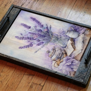 Papel de decoupage de arroz tamaño A3, papel de arroz pegajoso de alta calidad, perfecto para manualidades y decoración del hogar, patrón de lavanda LVNT34