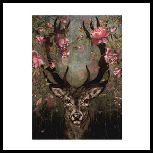 Rijstpapier voor decoupage, groot formaat opties | Kleverig moerbeipapier voor decoupage | Patroon bosherten exotische dieren voor decoupage PK 2036