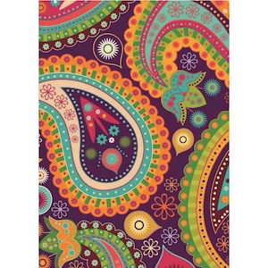 Reispapier für Decoupage | Boho Paisley-Muster | Maulbeere Washi Sheet | A3 Größe