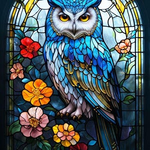 Decoupage Papier für Möbel Große Größenoptionen | Glasmalerei-Kunst-Muster | Reispapier für Decoupage | Eulen-Muster Decoupage VTR15
