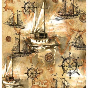 Reispapier für Decoupage A3 | Sticky Washi & Reis Papier für Decoupage 16,53''X11,69'' | Marine Muster Reispapier für Decoupage PR 2139