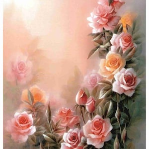 Reispapier für Decoupage | Sticky Mulberry Papier für Decoupage | Optionen für große Größen | Blumenmuster für Decoupage PR2347
