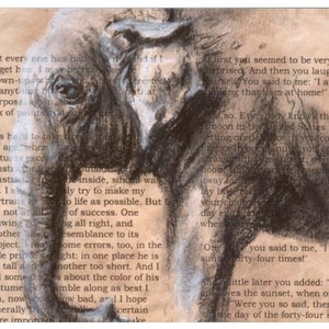 Decoupage Papier für Möbel | Reispapier für Decoupage A3 | Papier für Decoupage | Papier Elefant-Muster für Decoupage PK2732