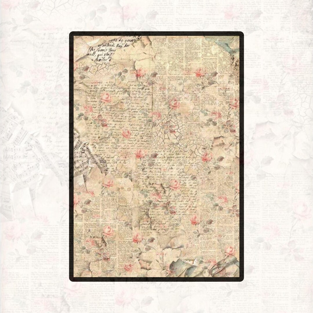 Rice Paper for Decoupage | Big Size Options | Self Adhesive Mulberry ...