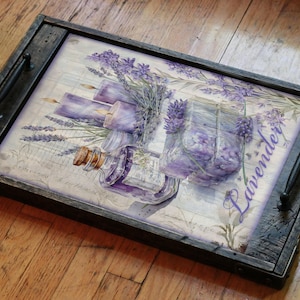 Papel de arroz para decoupage tamaño A3, papel de arroz pegajoso de alta calidad, perfecto para manualidades y decoración del hogar, patrón lavanda LVNT57