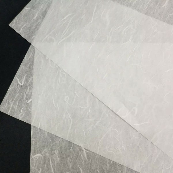 Blank Rice Paper size A4  (8.5 X 11) A3 (11.69X 16.53 ) , Mulberry Paper, Printable Rice Paper, Plain Rice Paper, Decoupage Rice Paper