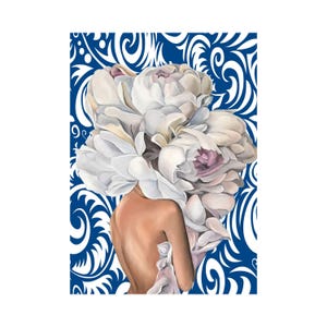 Reispapier für Decoupage A3 | Sticky Reispapier Frau 16.53''X11.69'' Washi & Reispapier Frau Muster für Decoupage PK 254