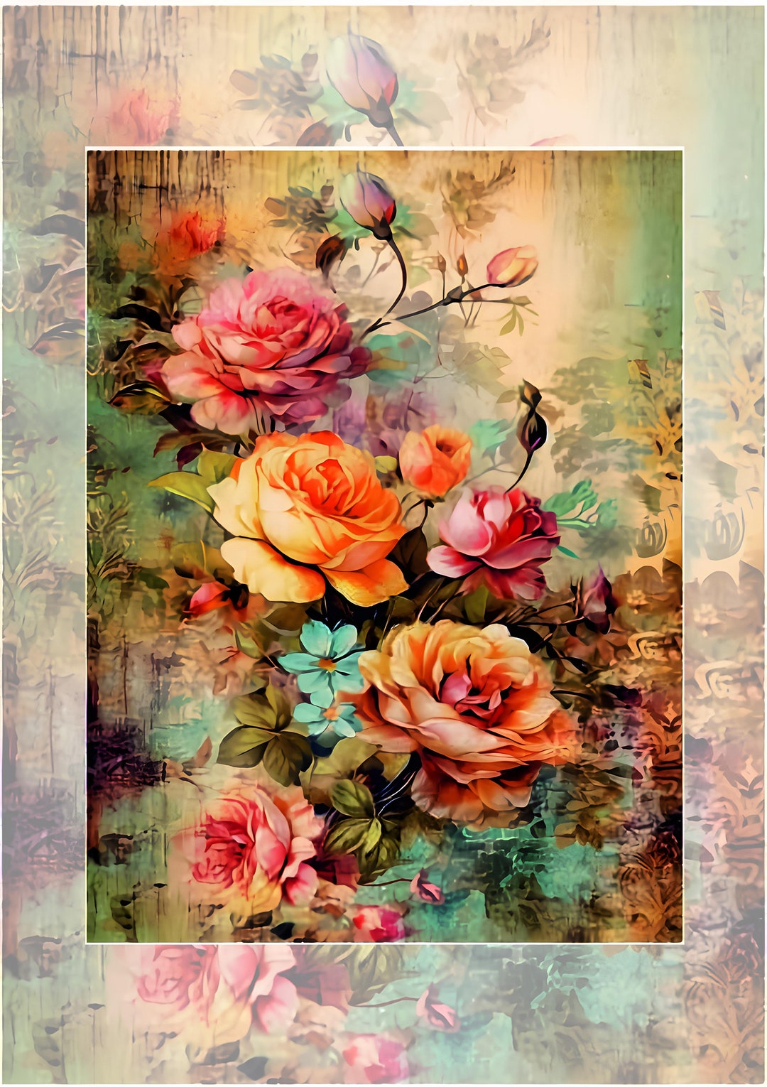 Rice Decoupage Paper A3 Size, Highquality Sticky Rice Paper, Perfect