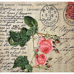 Reispapier Decoupage A3 | Klebriges Maulbeerpapier für Decoupage 16,53''X11,69'' | Blumenmuster für Decoupage PR 2688