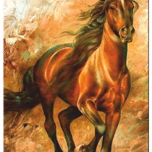 Decoupage Papier für Möbel | Reispapier für Decoupage A3 Größe | Papier für Decoupage | Papierpferd Muster PK2731