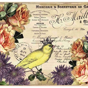 Reispapier Decoupage A3 | Klebriges Maulbeerpapier für Decoupage 16,53''X11,69'' | Blumenmuster für Decoupage PR 2168