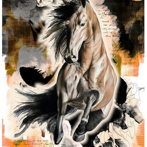 Decoupage Papier für Möbel | Reispapier für Decoupage A3 | Sticky Paper für Decoupage | Tiermuster für Decoupage BTC8