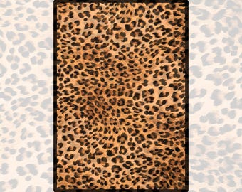 Leopard Print Decoupage Paper | Rice Sheets in Sticky or Classic Options