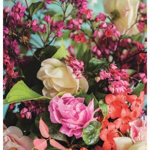 Reispapier Decoupage A3 | Klebriges Maulbeerpapier für Decoupage 16,53''X11,69'' | Blumenmuster für Decoupage PR 2319