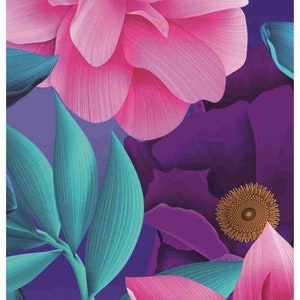 Papel de Arroz Decoupage A3 | Papel Morera Adhesivo para Decoupage 40 x 30 cm | Patrón Floral para Decoupage PK 2255