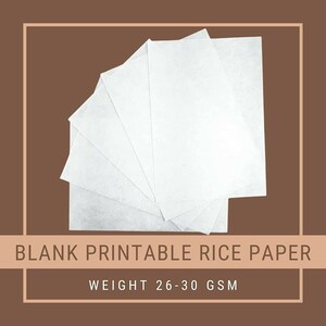Blank Rice Paper Size A4 (8.5 X 11) A3 (11.69X 16.53 ) , Mulberry Paper ...