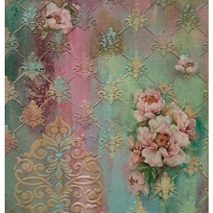 Reispapier für Decoupage Möbel | Sticky Mulberry Papier für Decoupage | Blumenmuster für Decoupage | Große Größenoptionen PR 2682