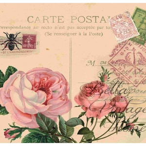Reispapier Decoupage A3 | Klebriges Maulbeerpapier für Decoupage 16,53''X11,69'' | Blumenmuster für Decoupage PR 2490