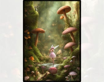 Rice Paper for Decoupage | Big Size Options | Fantasy Enchanted Forest | Mulberry  Washi Sheet