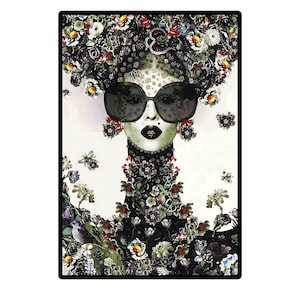 Reispapier für Decoupage A3 | Sticky Reispapier Frau 16.53''X11.69'' Washi & Reispapier Frau Muster für Decoupage PR2308