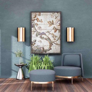 Reispapier Decoupage A3 | Klebriges Maulbeerpapier für Decoupage 16,53''X11,69'' | Blumenmuster für Decoupage PK 2077