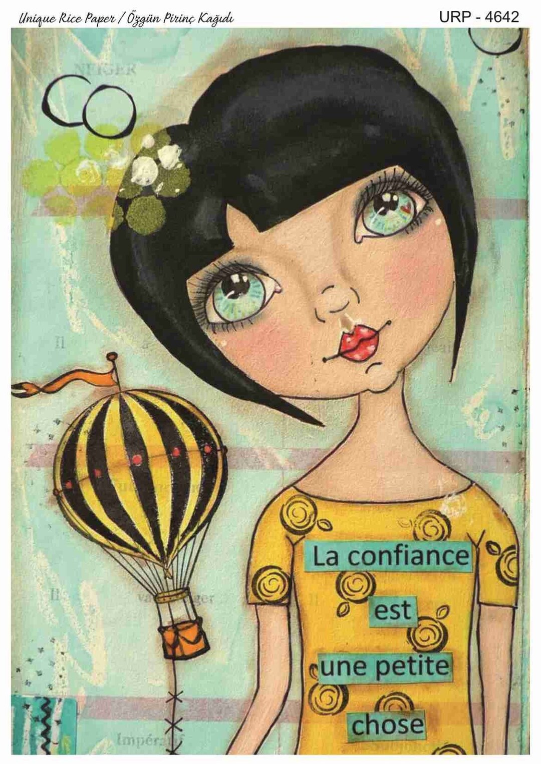 Girl Pattern Rice Paper for Furniture Decoupage (A3 Size) - Etsy