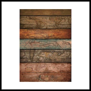 Decoupagepapier voor meubels | Opties voor decoupage groot formaat | Kleefrijstpapier Washi-rijstpapier | Houtpatroon voor decoupage, PK 2053
