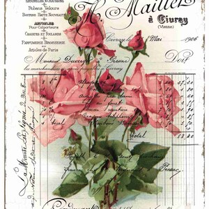 Papel de Arroz Decoupage A3 | Papel Morera Adhesivo para Decoupage 40 x 30 cm | Patrón Floral para Decoupage PR 2169
