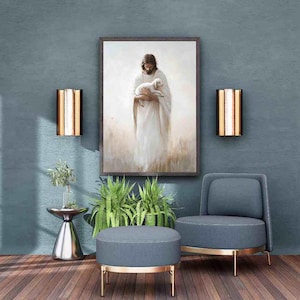 Rice Paper for Decoupage Big Size Options | Canvas for Jesus Prays | Decoupage Paper for Washi & Rice Paper | Jesus Portrait Pattern ISA01